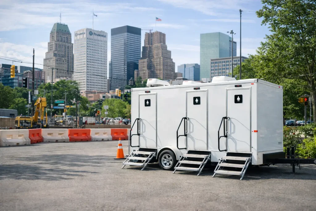 What to Expect From a Temporary Restroom Rental Company in Newark