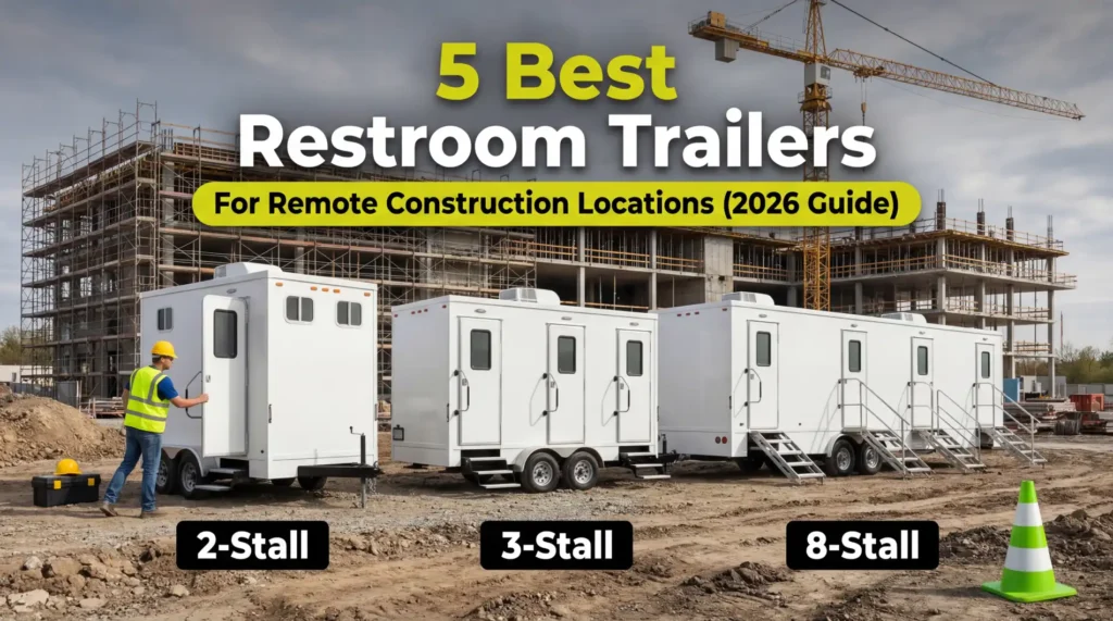 5 Best Restroom Trailers for Remote Construction Locations (2026 Guide)