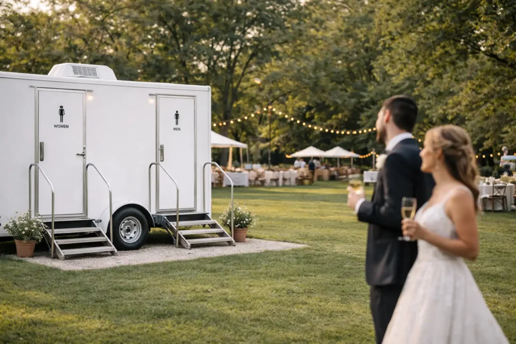 2 Stall Restroom Trailer Capacity Guide: Ideal for Small Weddings & VIP Events