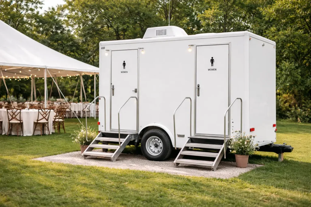 The Ultimate 2026 Guide to 2 Stall Restroom Trailers: Rental, Setup & Logistics