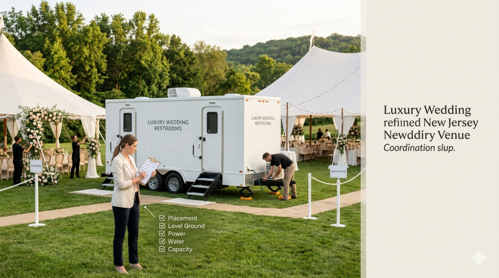 Wedding restroom planning checklist for outdoor venues